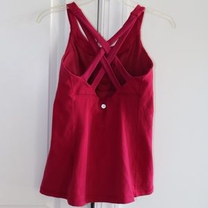 Crimson Lululemon Tank. Size 8. EUC.